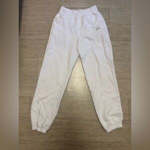 Alo White Jogger Pants